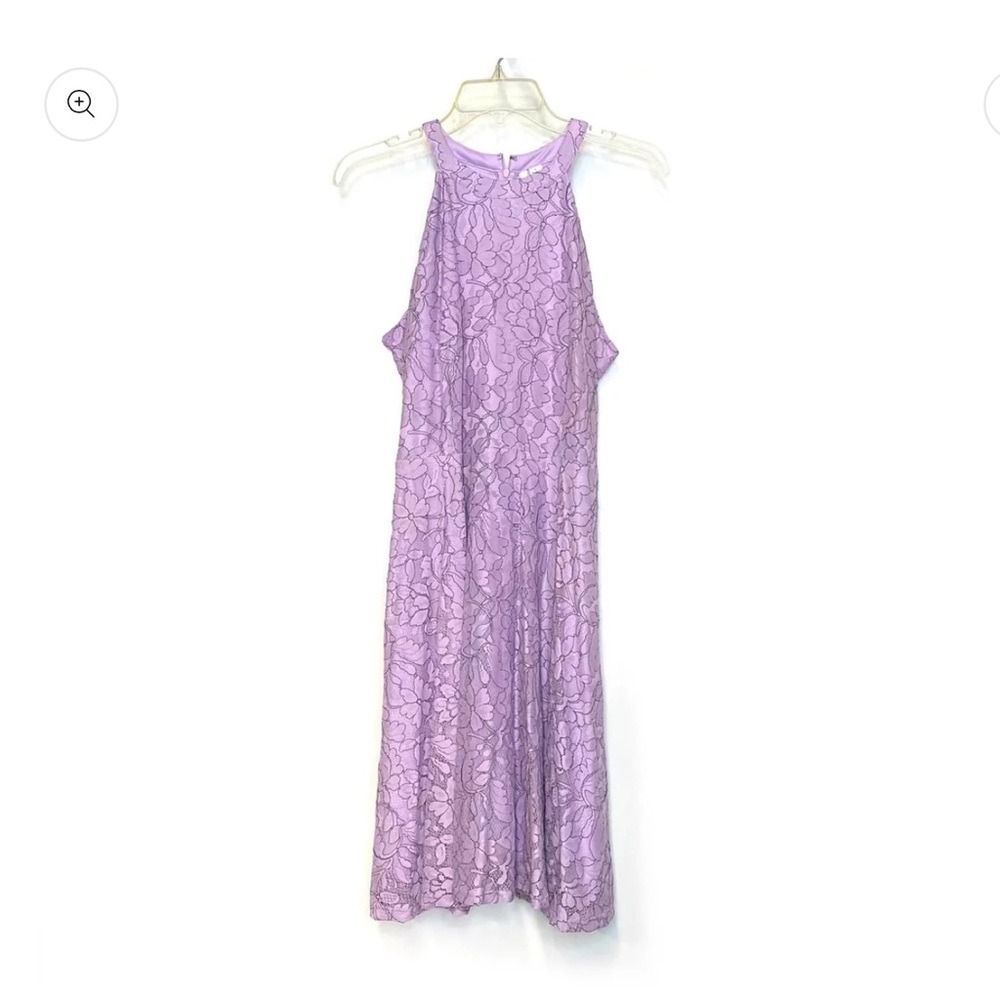 Elegant Lavender Lace Dress